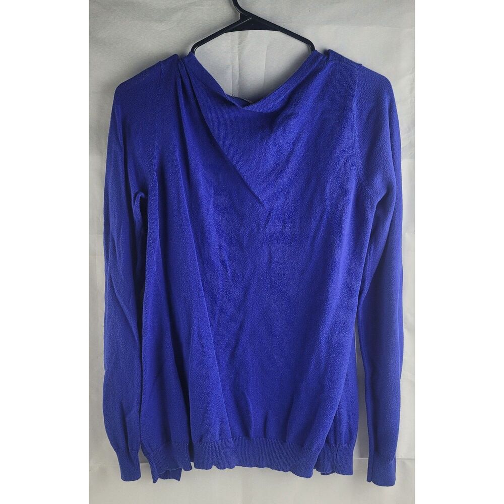 Charlotte Russe Royal Blue long-sleeve Sz L Cardigan Sweater